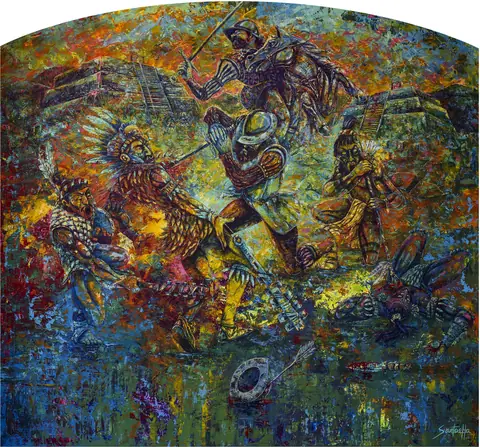 Mural 3: Libertad, Nuevo Mundo y Esclavitud