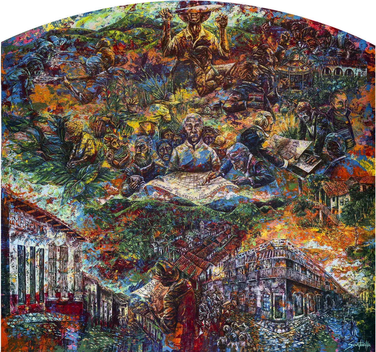 Mural 7: De Villa a Ciudad, Entre Despojos y Recuperación Parcial de la Tierra