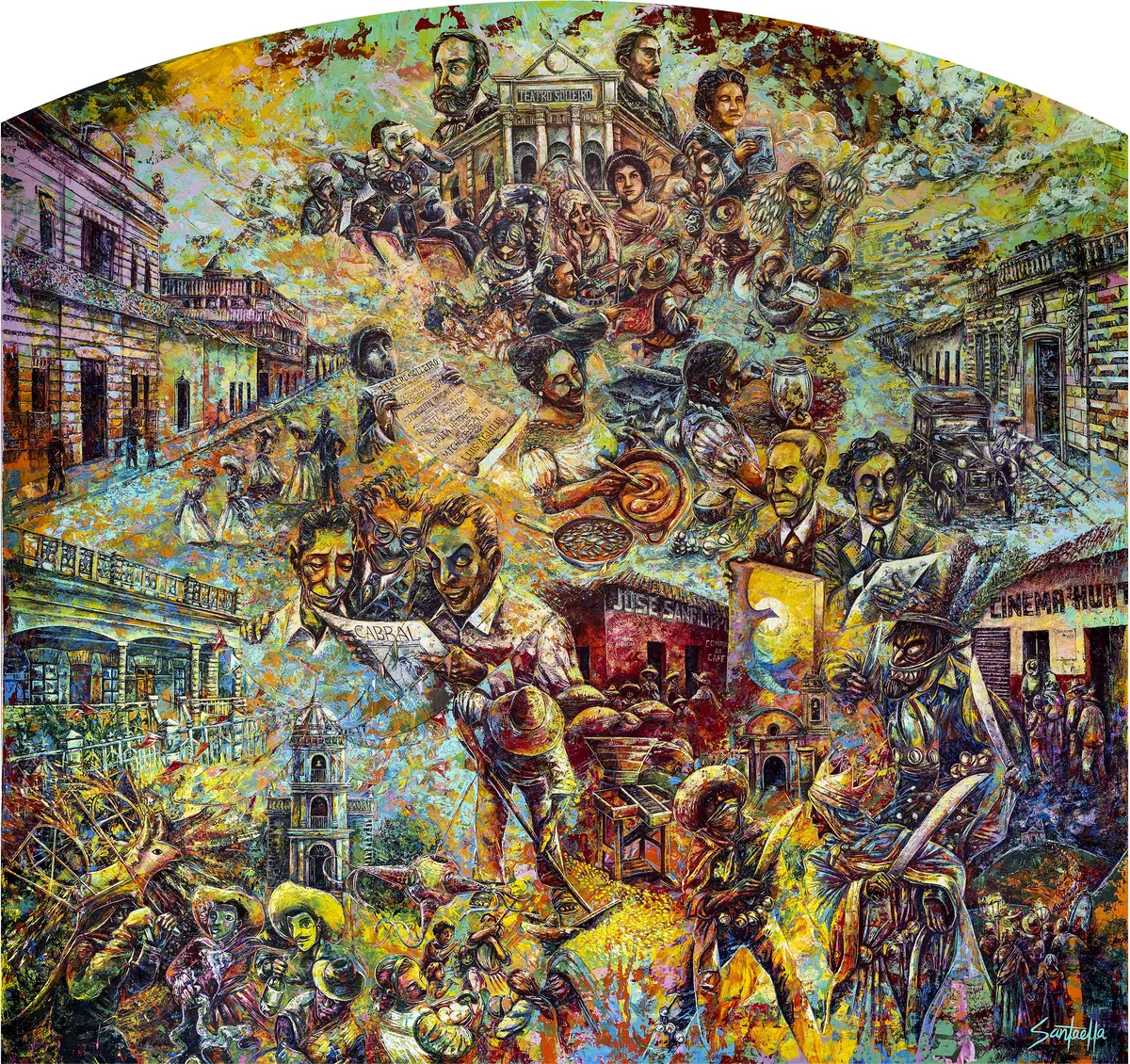 Mural 10: Arte y Cultura Entre la Luz y la Sombra